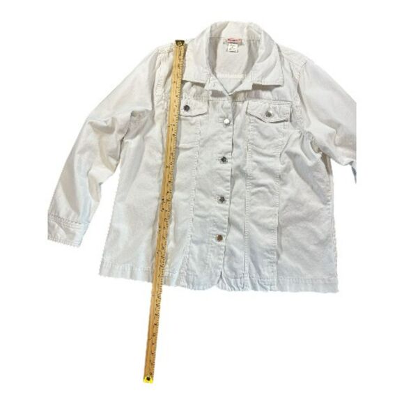 American Sweetheart White Denim Jacket - Picture 3 of 8